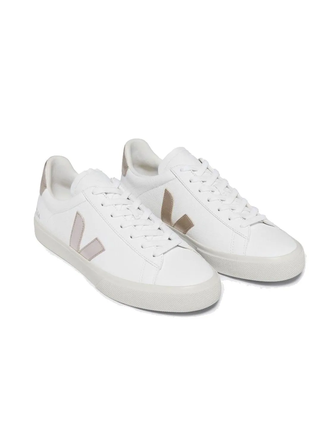 Sneakers Veja donna CP05034 Campo chromefree bianca platino