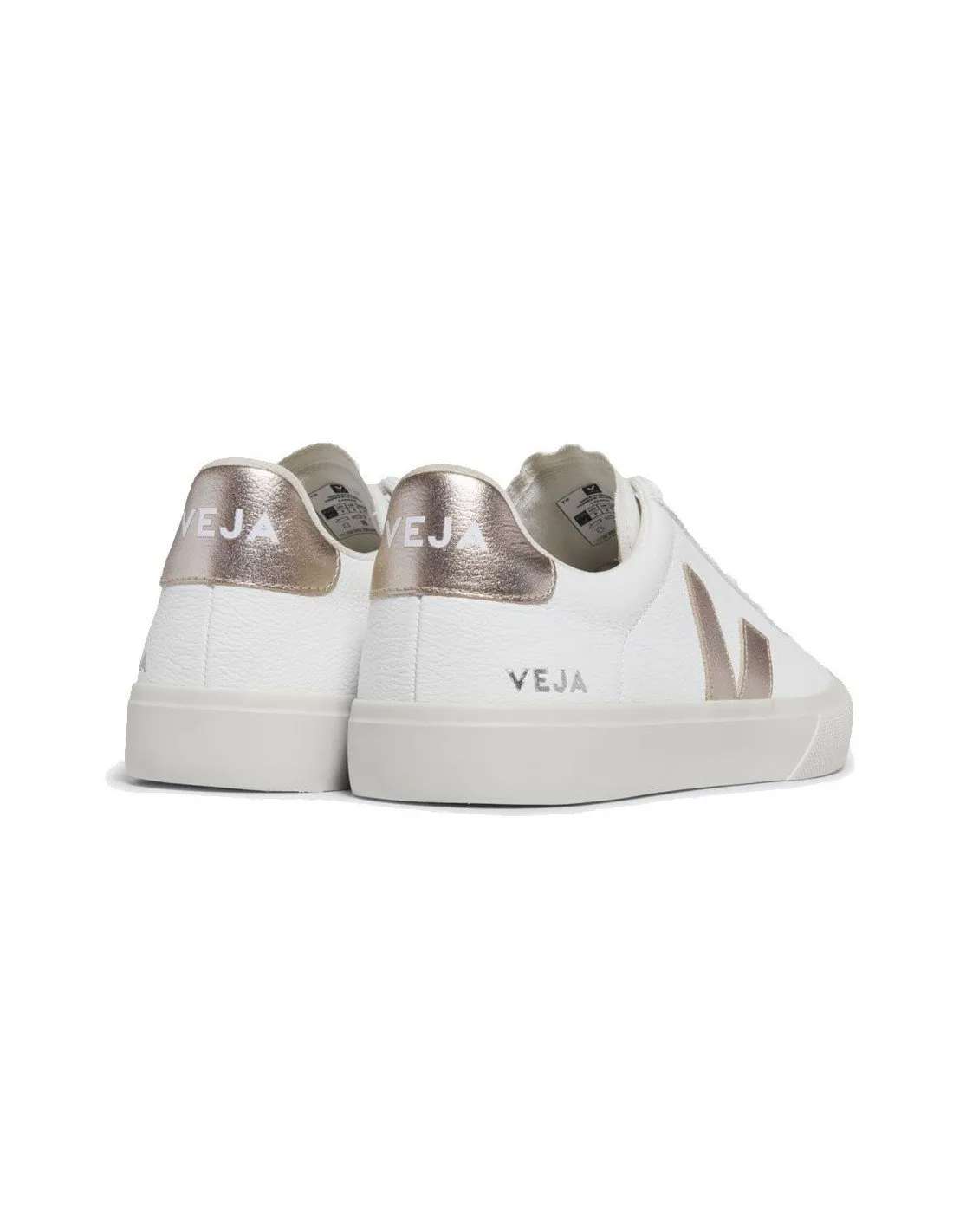 Sneakers Veja donna CP05034 Campo chromefree bianca platino