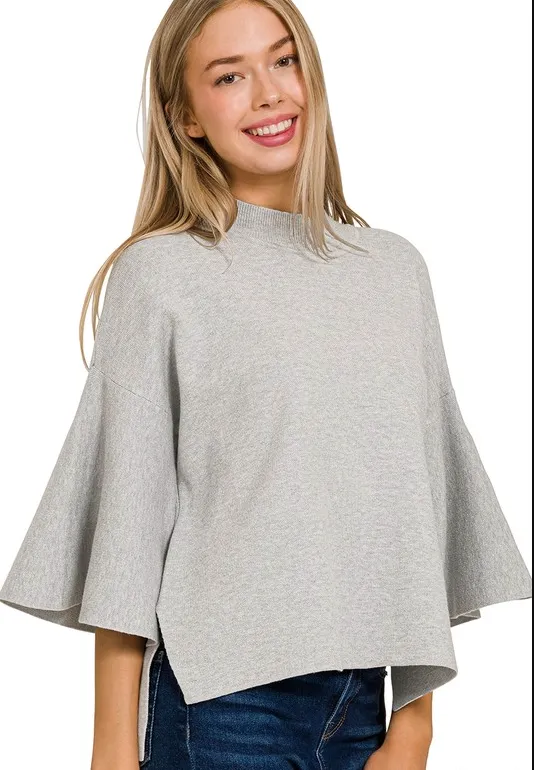 Soft Bell Sleeve Sweater