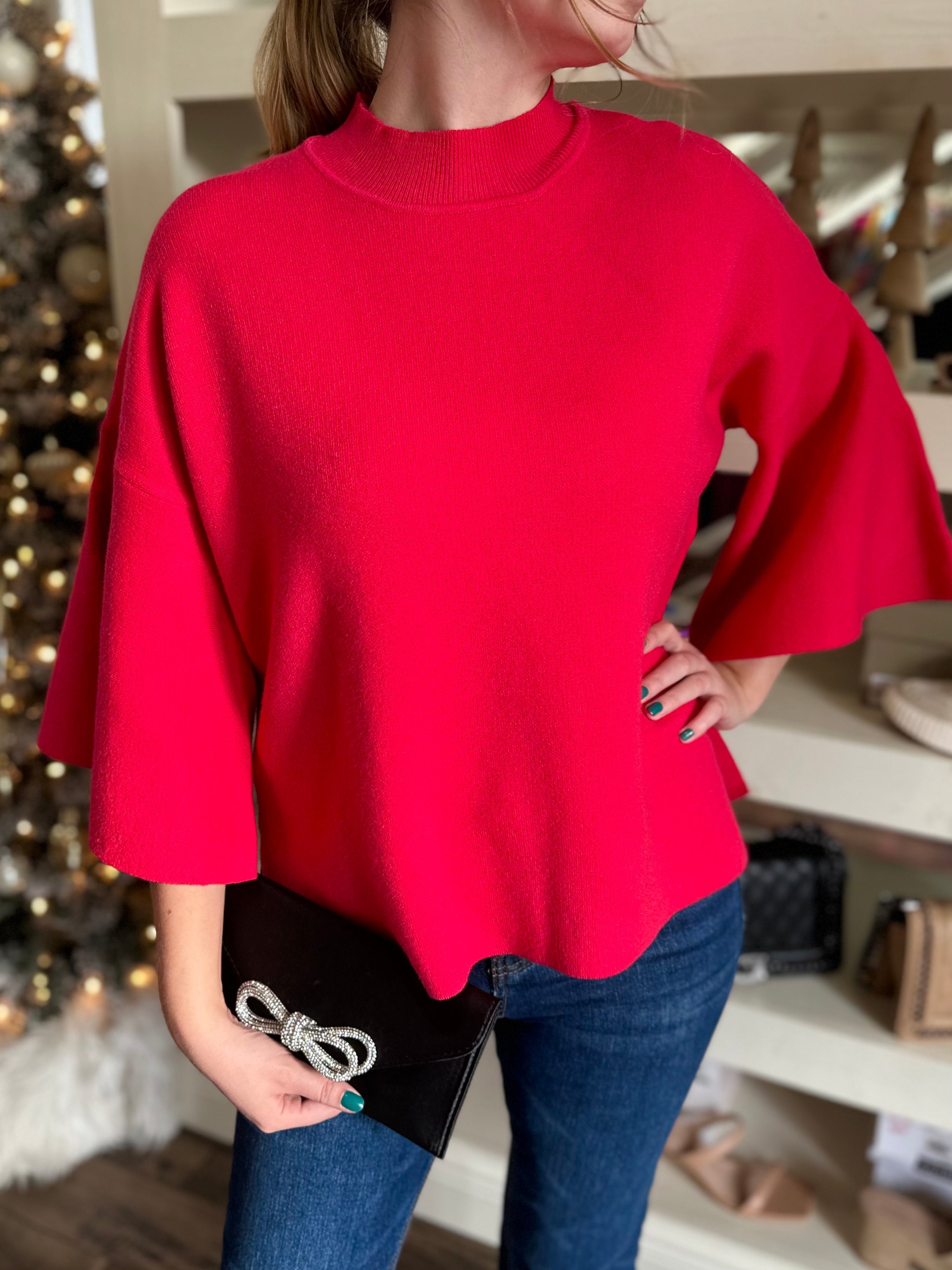 Soft Bell Sleeve Sweater