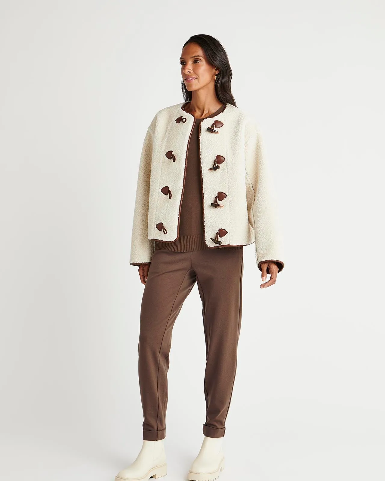 Splendid x Cella Jane Reversible Sherpa Coat