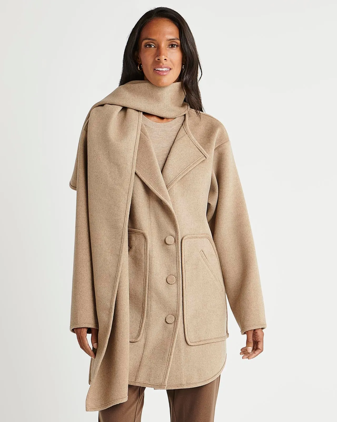 Splendid x Cella Jane Scarf Coat