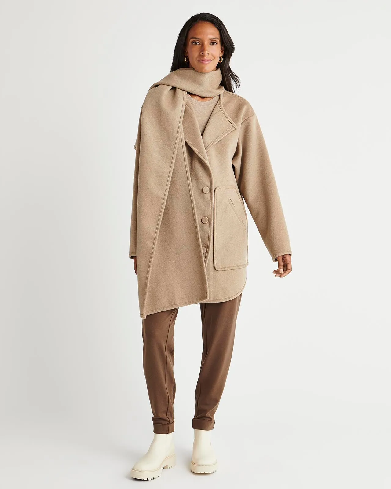 Splendid x Cella Jane Scarf Coat