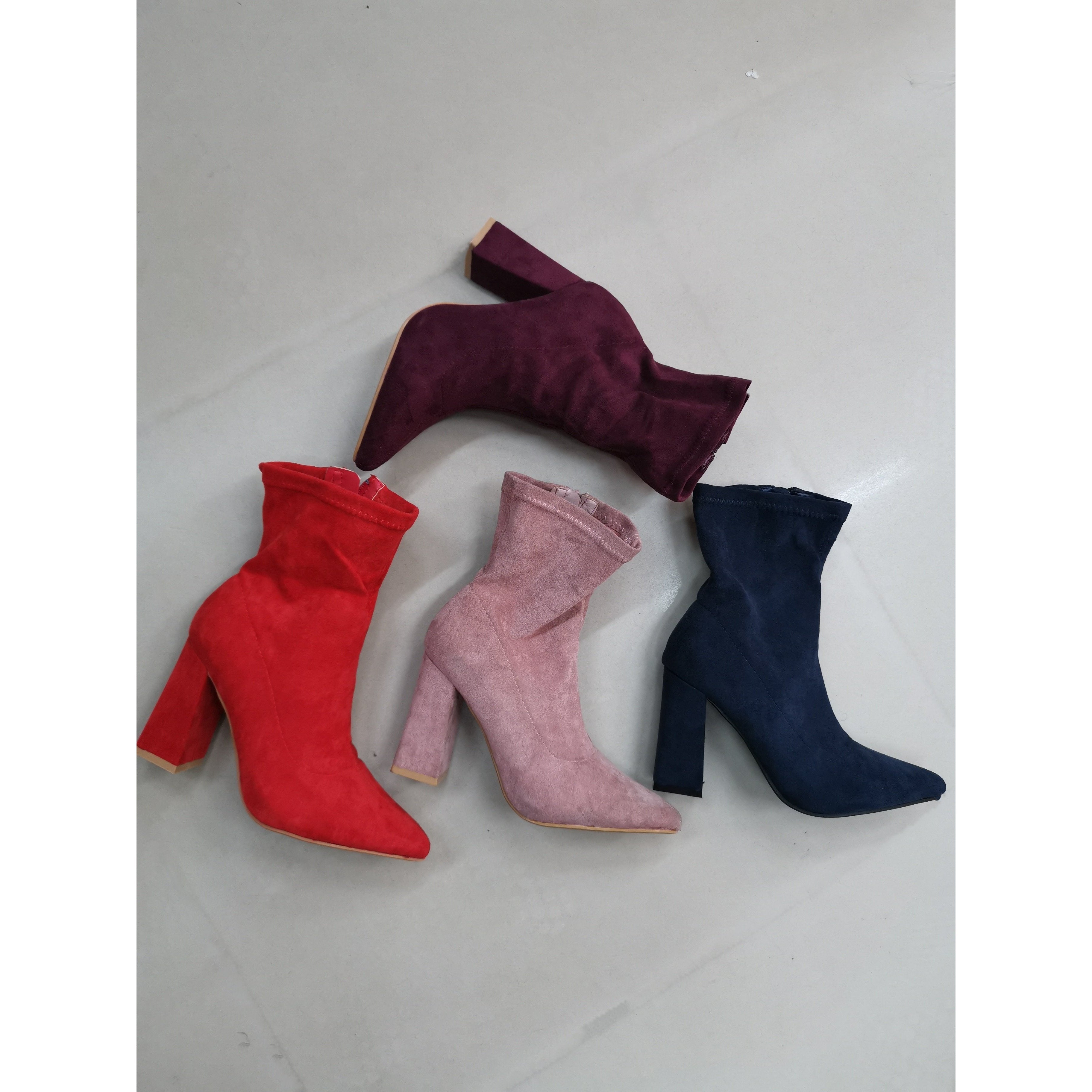 Suede Chanky Ankle Boots