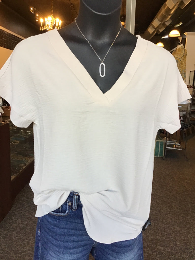 Tan V Neck Air Flow Shirt - Small to 3X