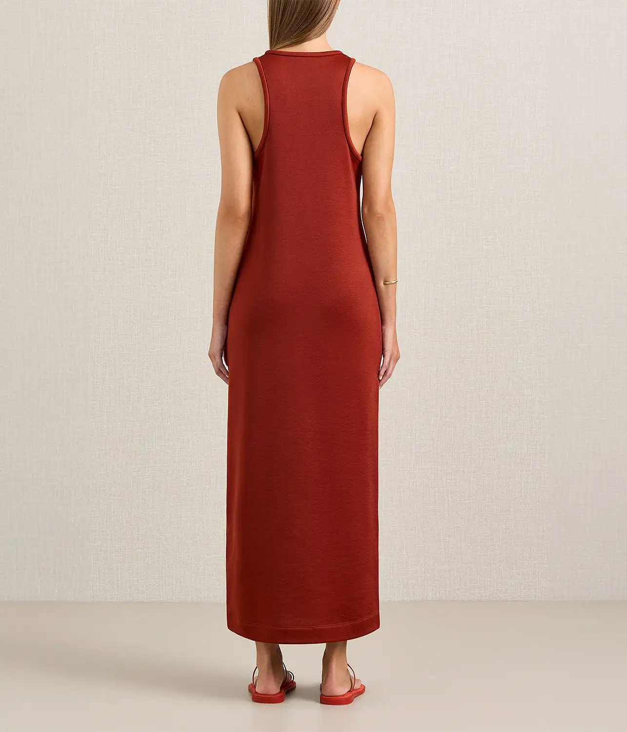 THE ILKA DRESS- RUST