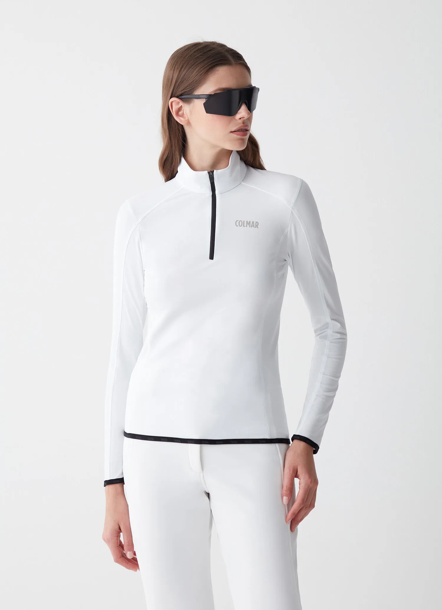 Thermal stretch ski sweater-