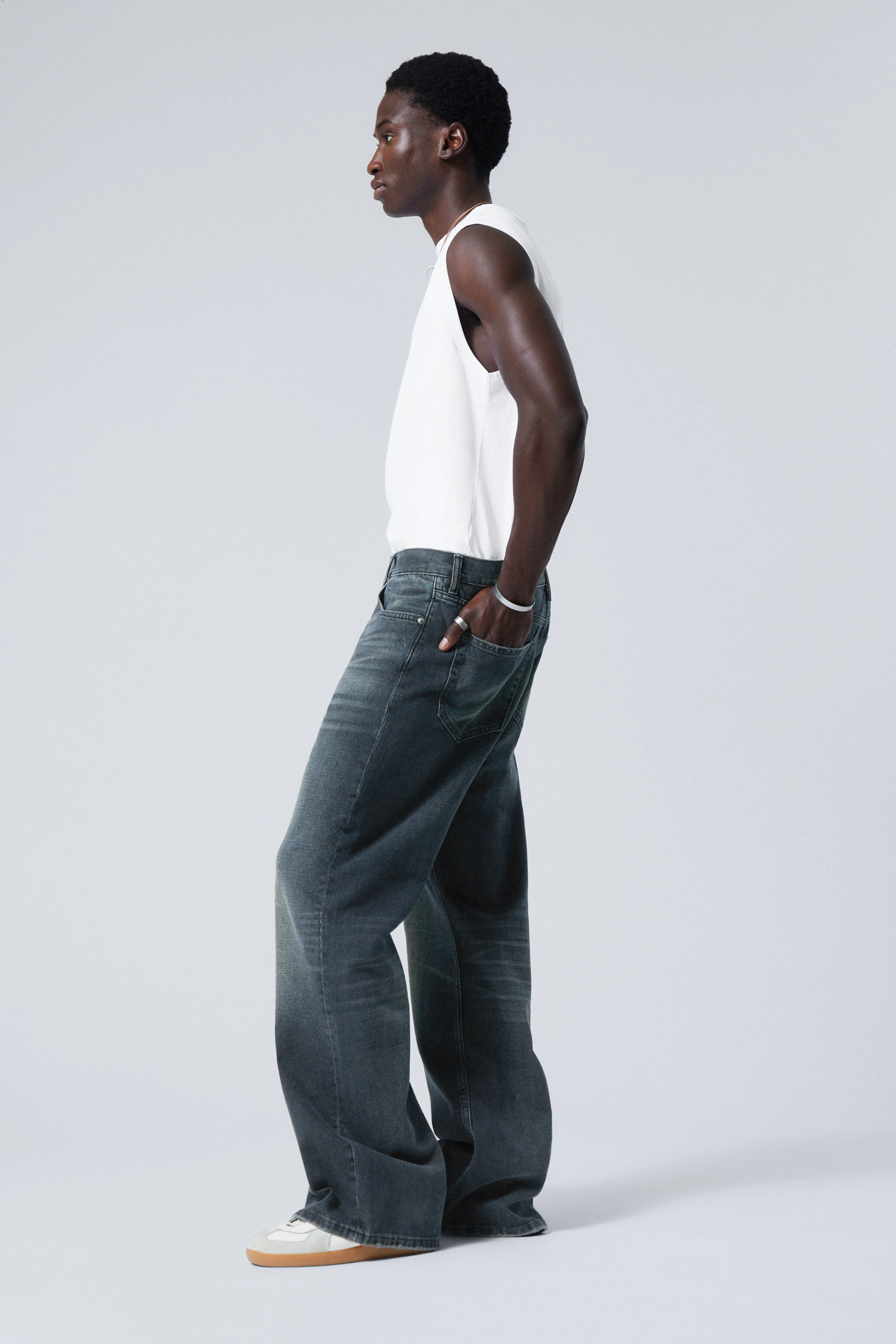 Time Loose Bootcut Jeans - Regular waist - Deep Ocean Blue - Men | H&M GB