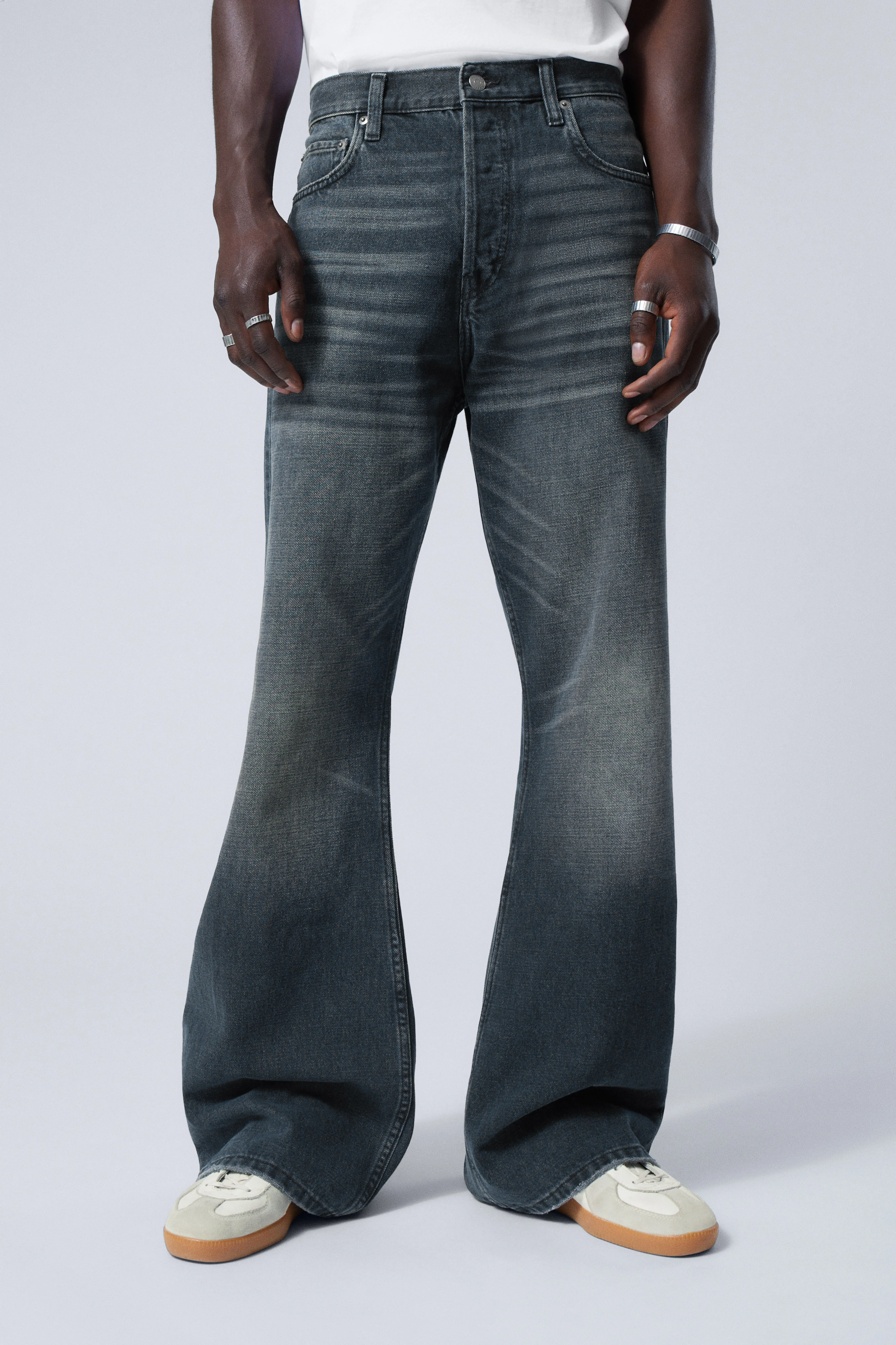 Time Loose Bootcut Jeans - Regular waist - Deep Ocean Blue - Men | H&M GB