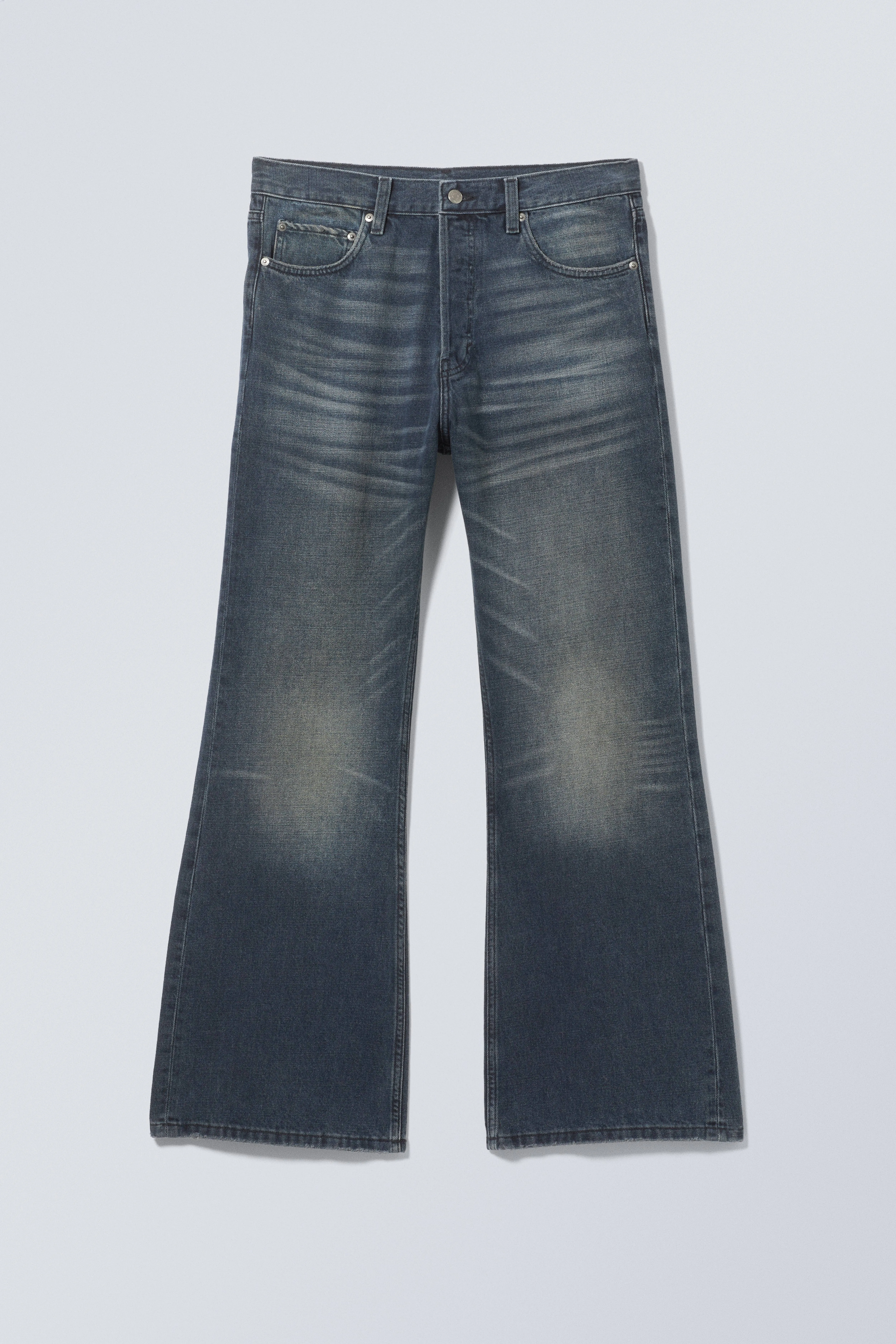 Time Loose Bootcut Jeans - Regular waist - Deep Ocean Blue - Men | H&M GB