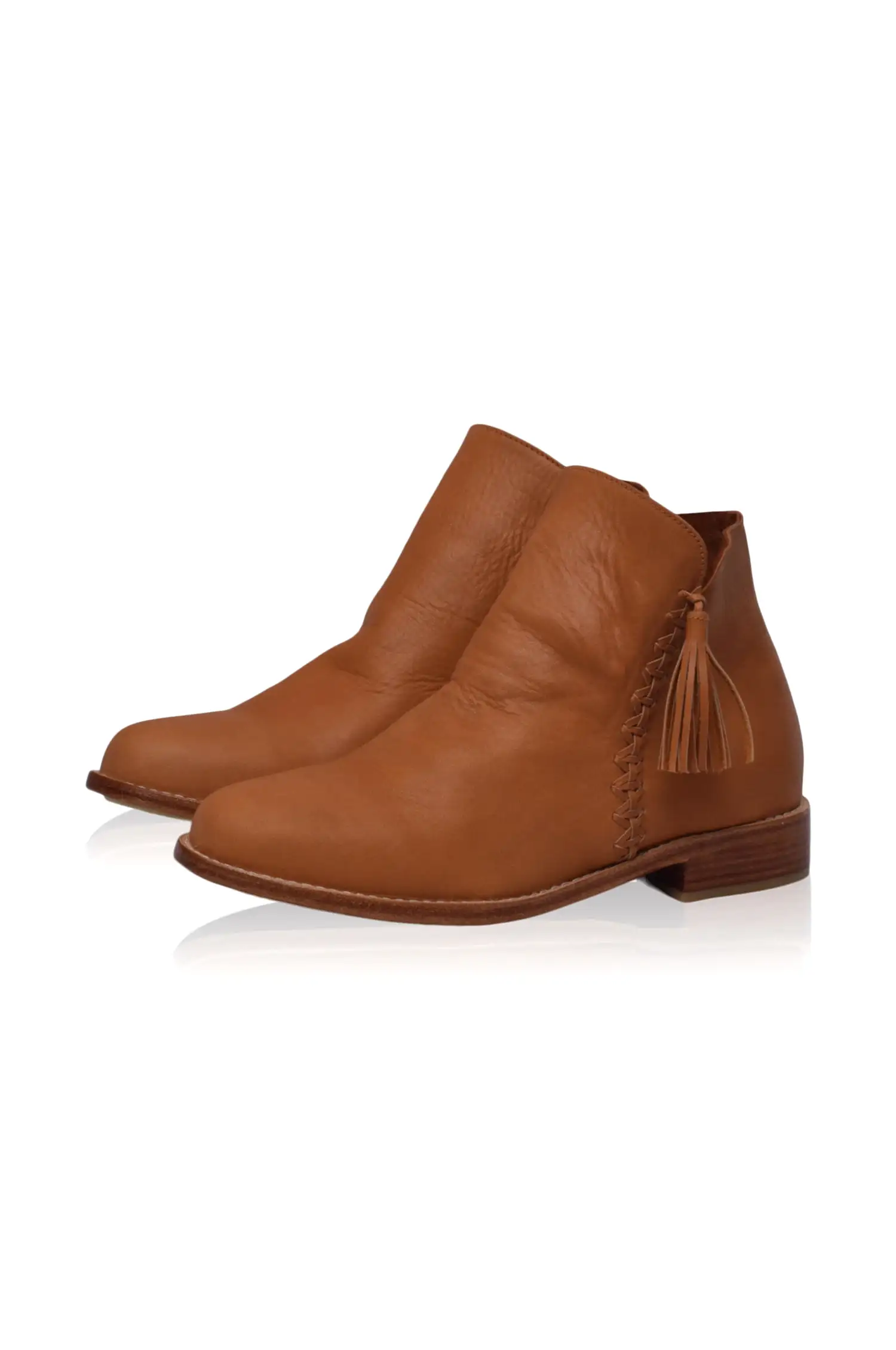 Treasure Leather Ankle Boots