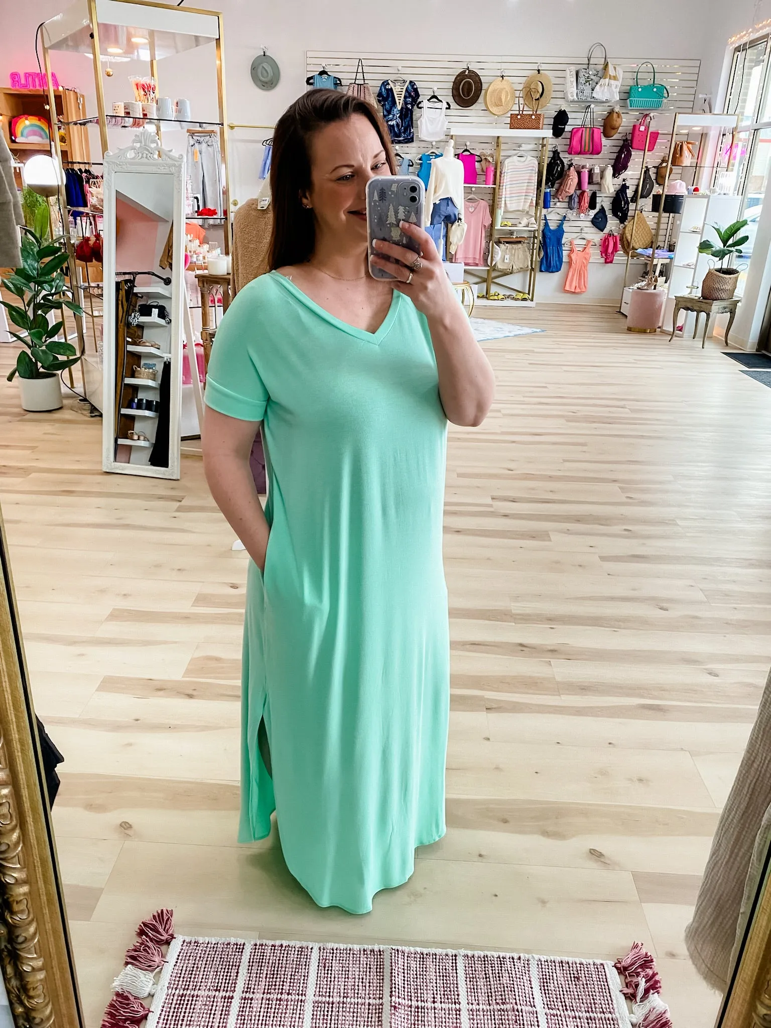 V Neck Maxi