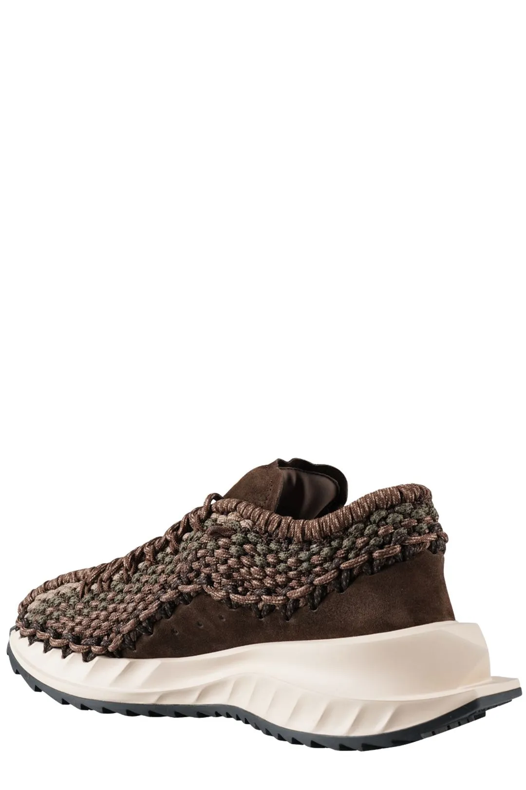 Valentino Outdoor Crochet Lace-Up Sneakers