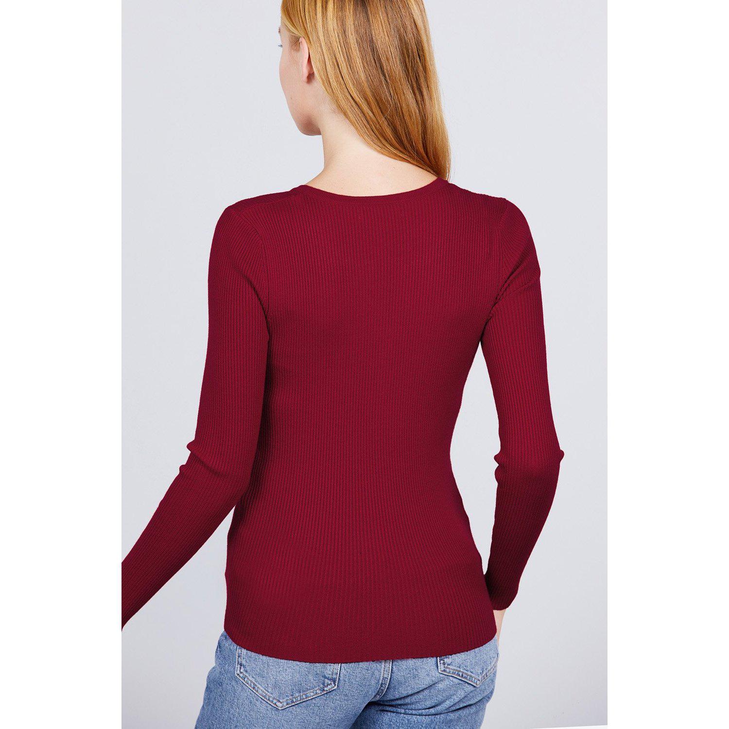 Viscose Henley Sweater