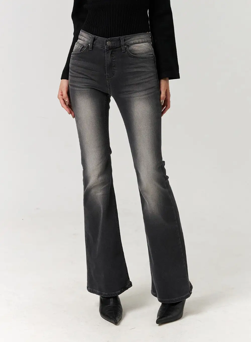 Washed Bootcut Jeans CJ405