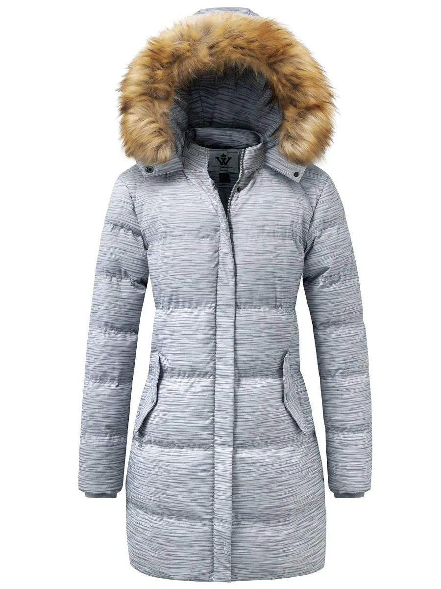 WenVen Women's Coat Winter Puffer Jacket Warm Waterproof Coat with Hood