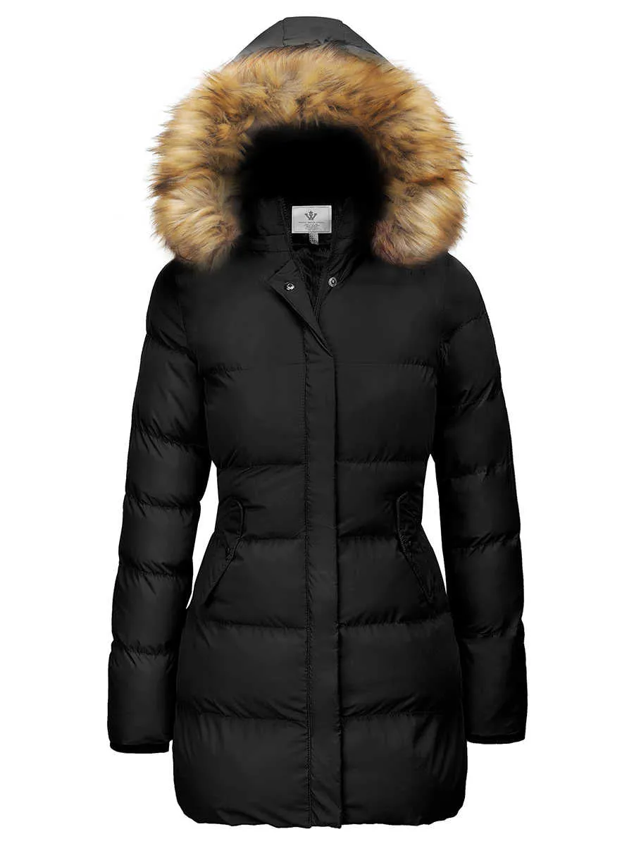 WenVen Women's Coat Winter Puffer Jacket Warm Waterproof Coat with Hood