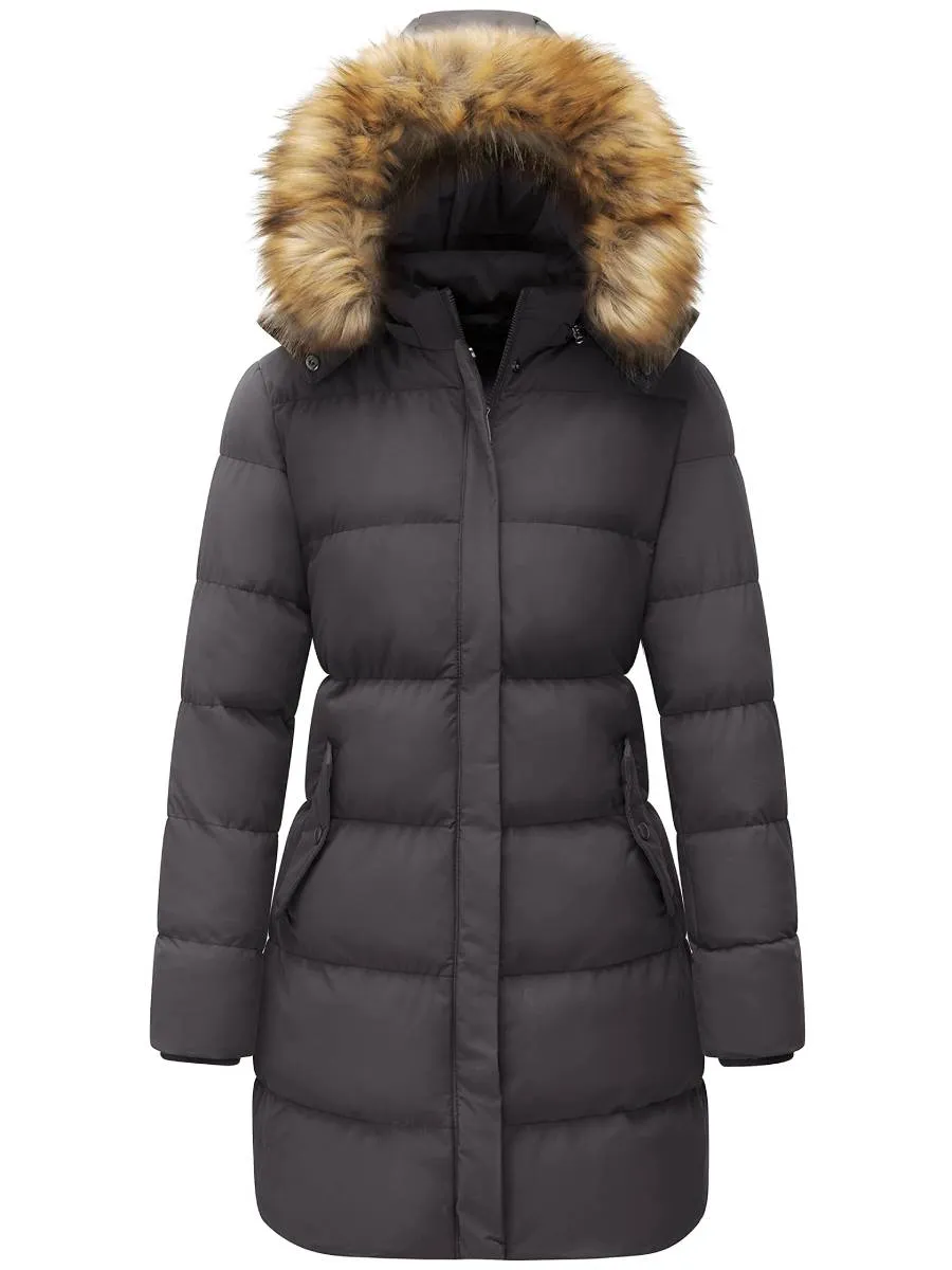 WenVen Women's Coat Winter Puffer Jacket Warm Waterproof Coat with Hood