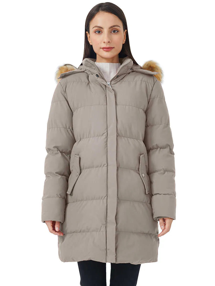 WenVen Women's Coat Winter Puffer Jacket Warm Waterproof Coat with Hood