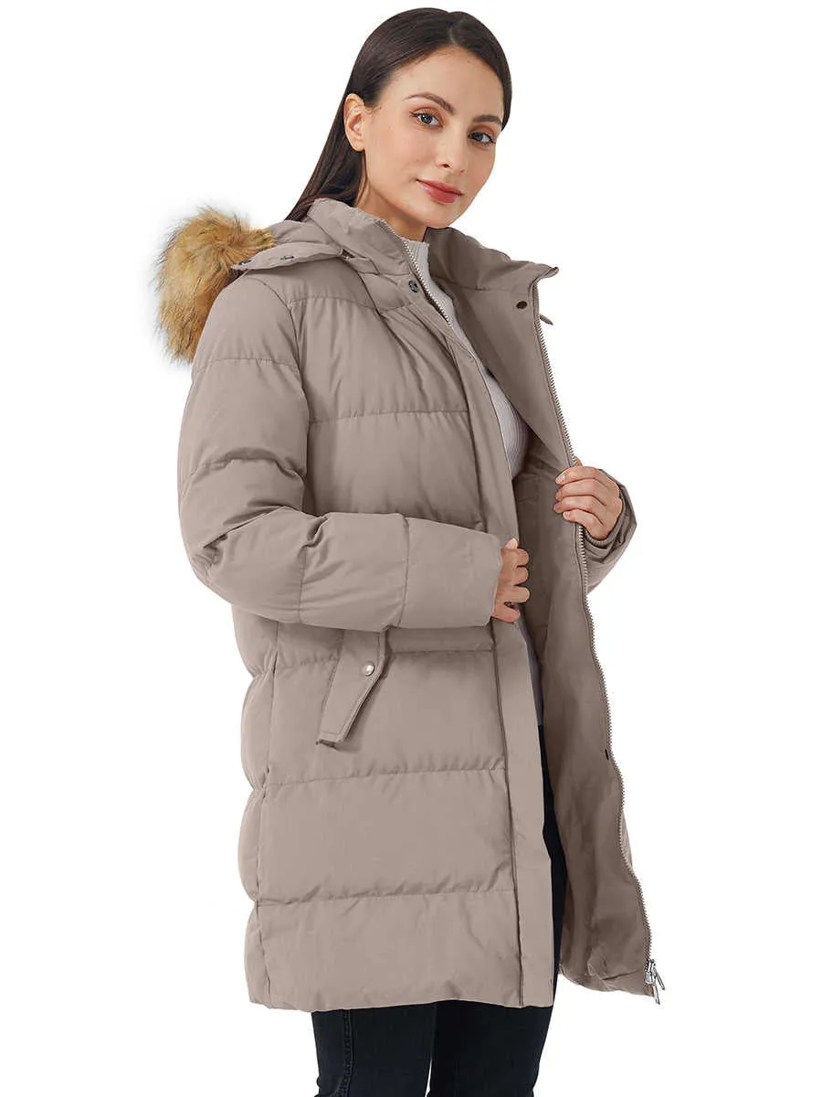 WenVen Women's Coat Winter Puffer Jacket Warm Waterproof Coat with Hood