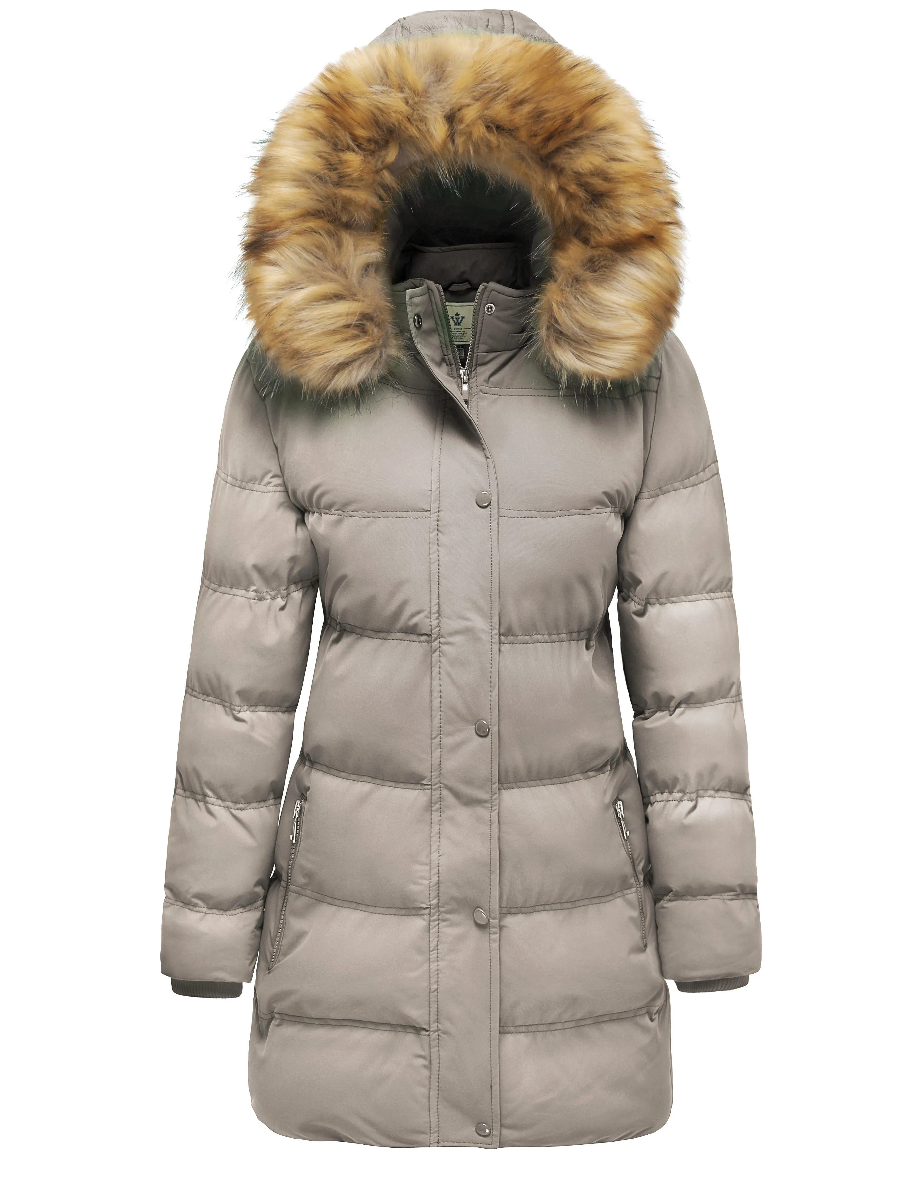 Women's Coat Winter Puffer Coat Warm Waterproof Coat Hooded Puffer Jacket