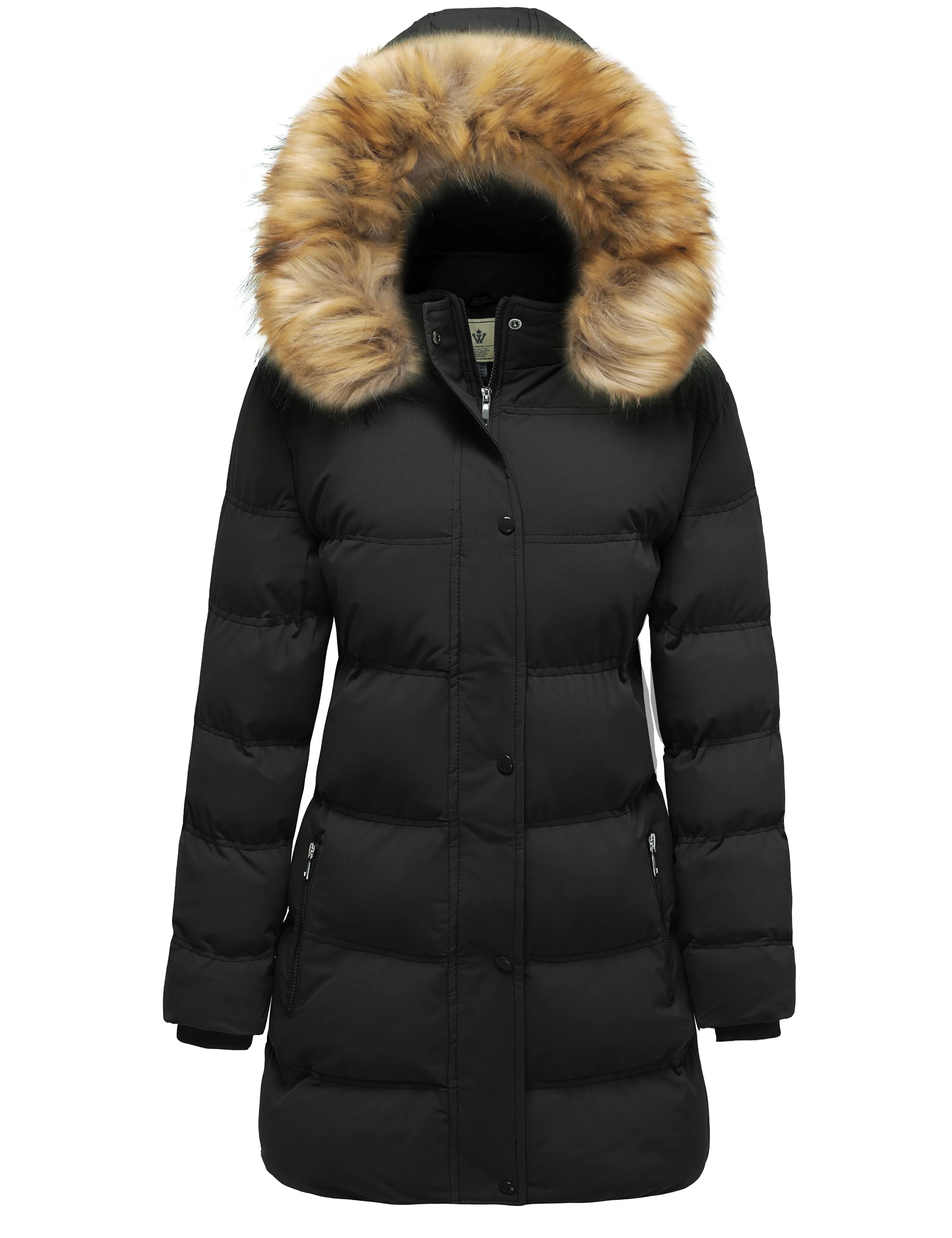 Women's Coat Winter Puffer Coat Warm Waterproof Coat Hooded Puffer Jacket