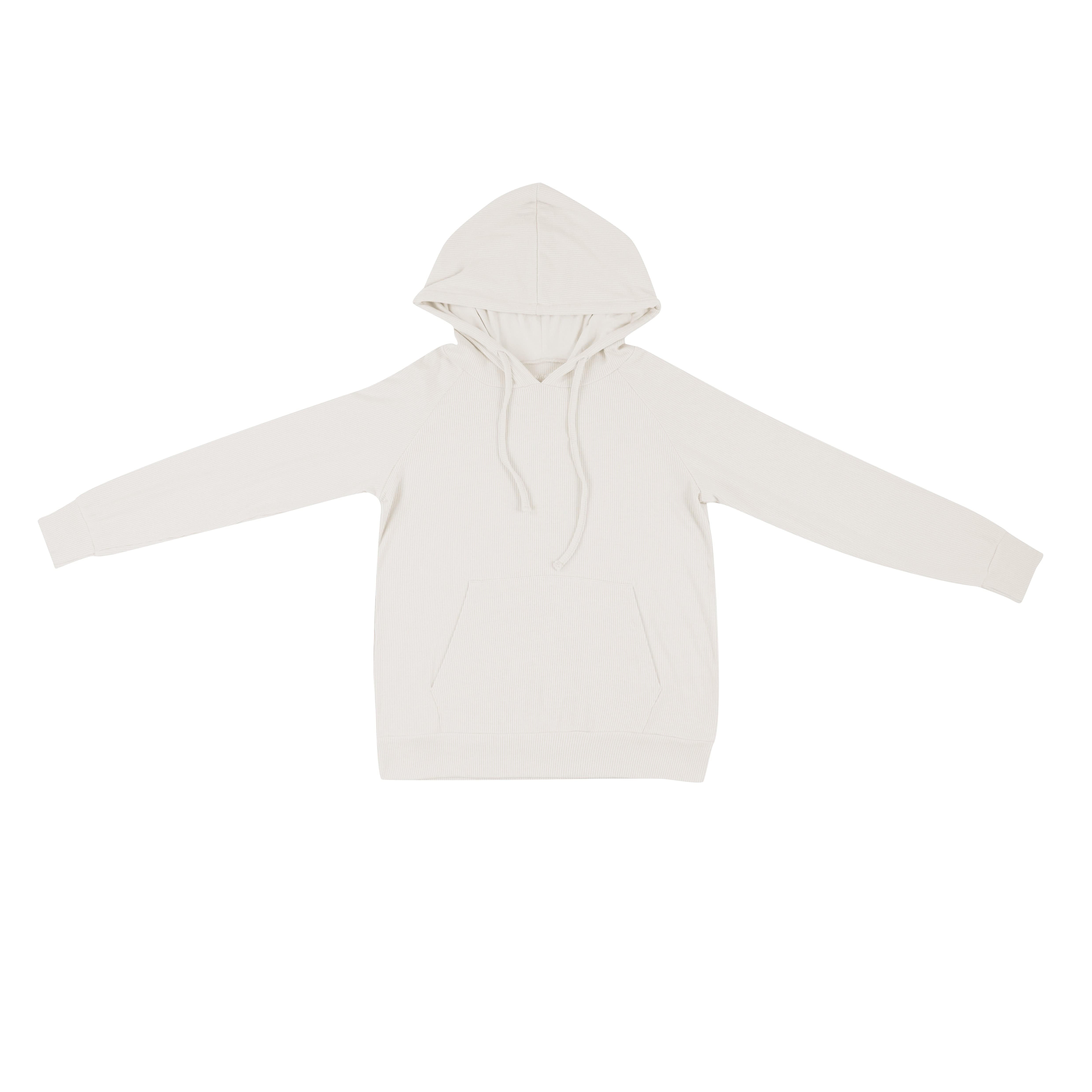 Women's Ribbed Hoodie in Oat