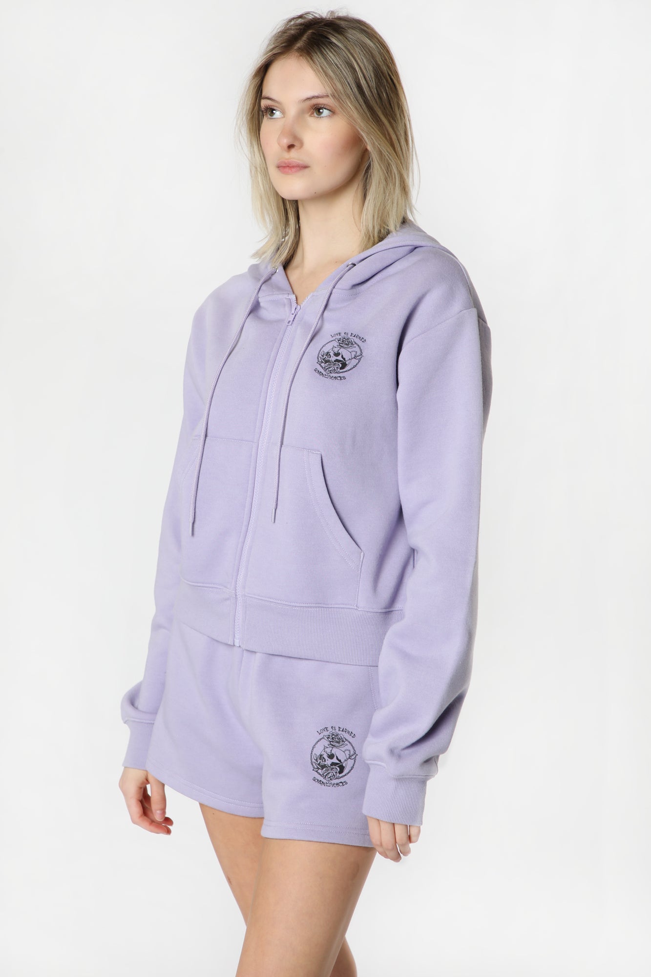 Womens Sovrn Voices Graphic Zip-Up Hoodie