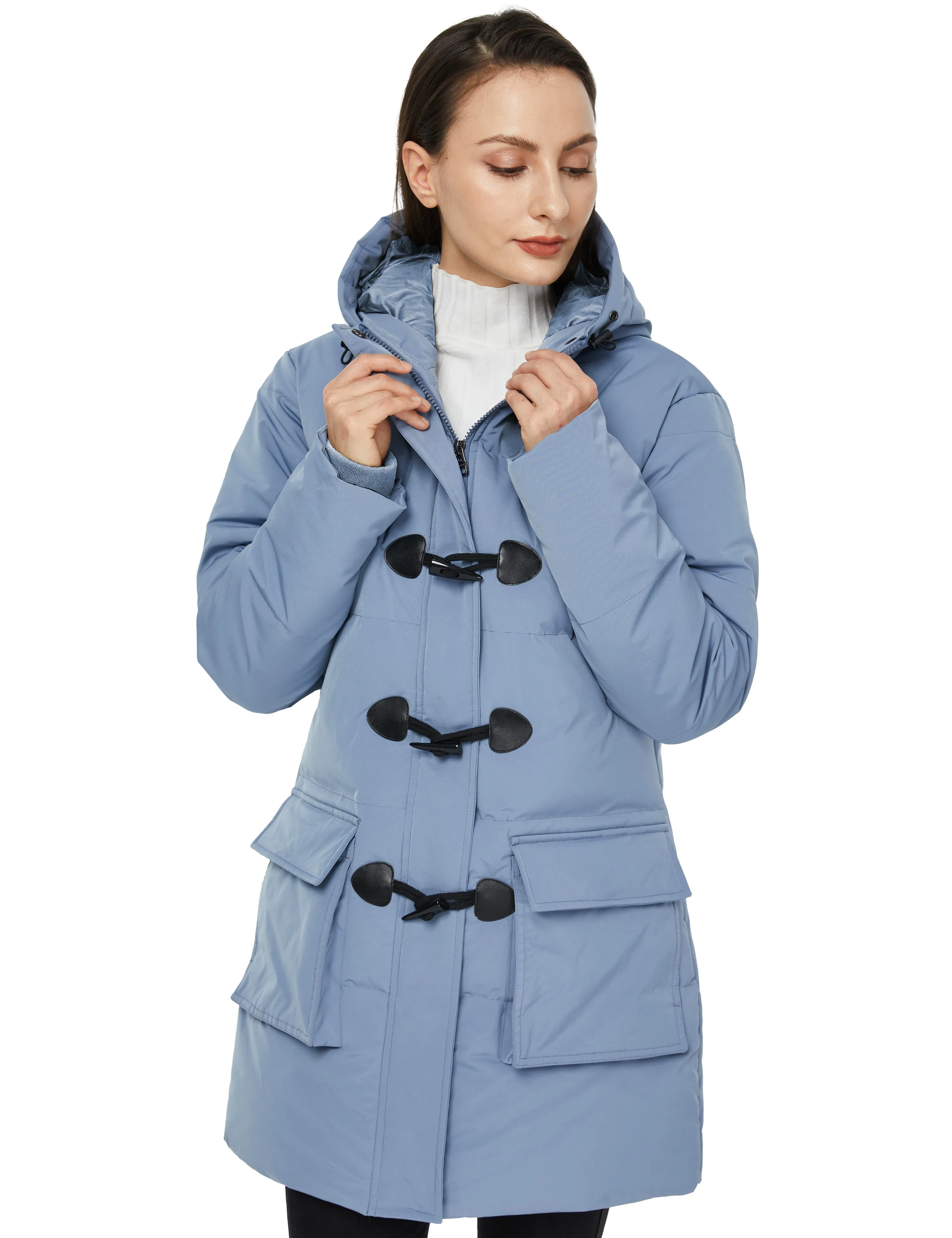 Women's Winter Hooded Long Coat Waterproof Warm Thick Puffer Jacket