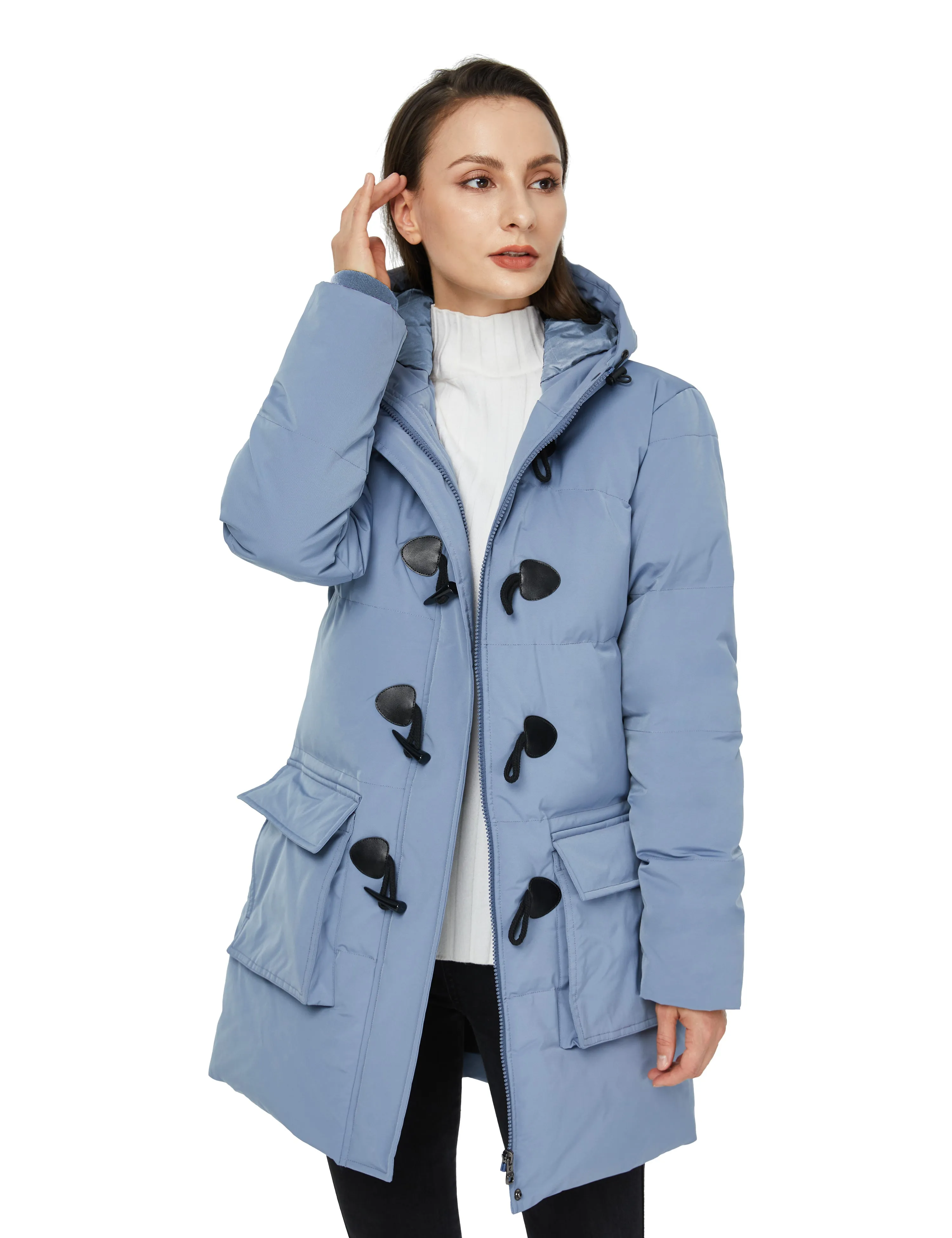 Women's Winter Hooded Long Coat Waterproof Warm Thick Puffer Jacket