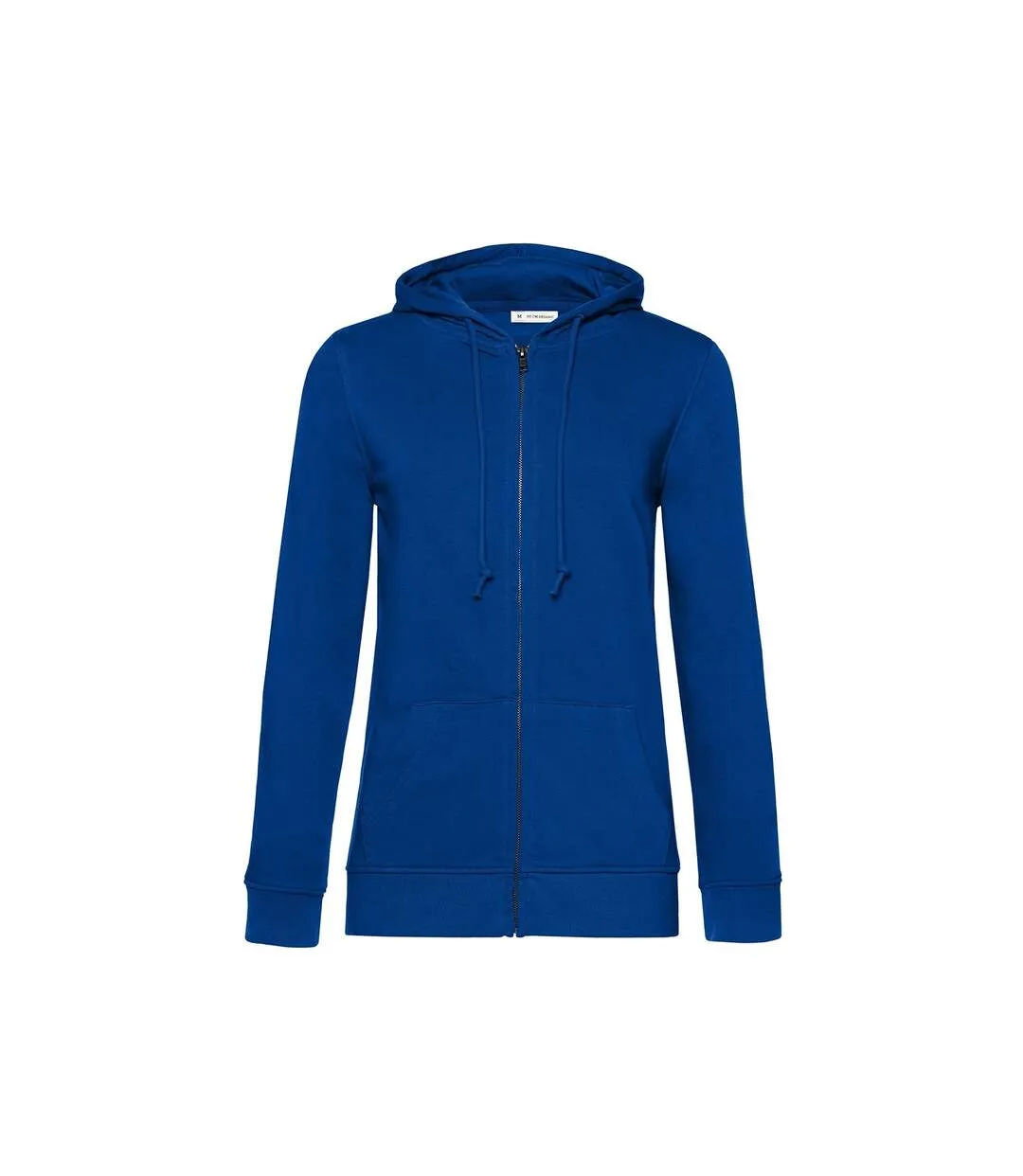 Womens/ladies organic hoodie royal blue B&C