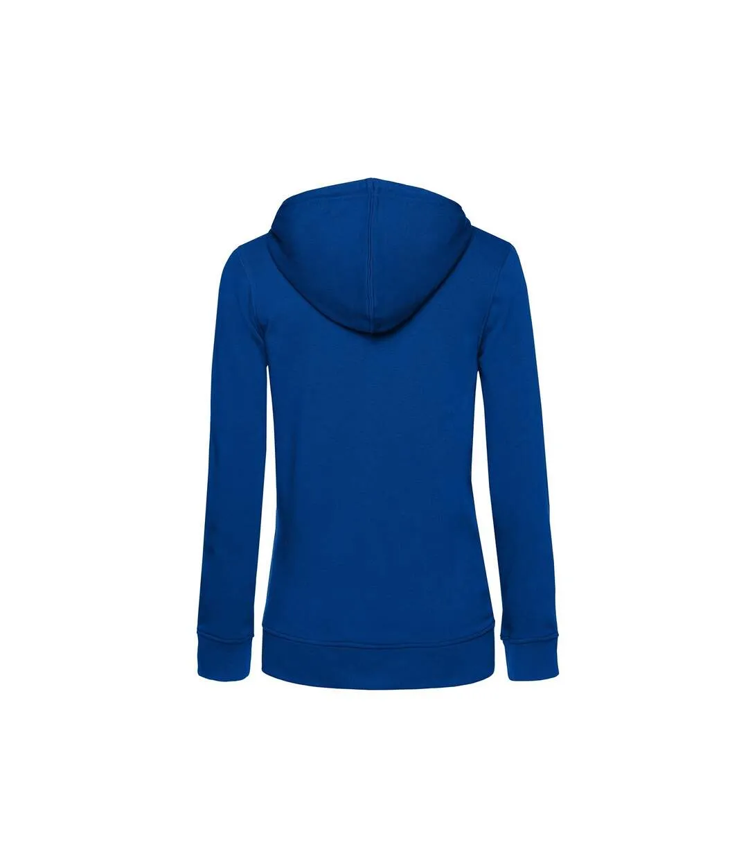 Womens/ladies organic hoodie royal blue B&C