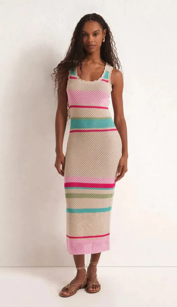 ZSUPPLY IBIZA STRIPE SWEATER DRESS